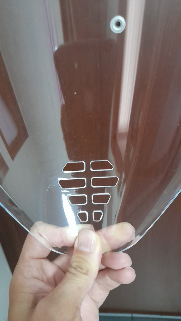 Şeffaf Cam Motosiklet Kask Siperliği - Görsel 3