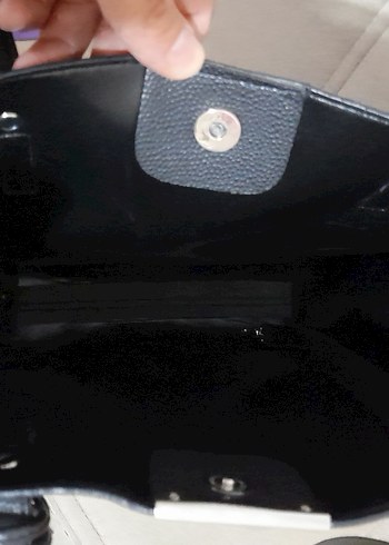 Beden siyah Renk Siyah Deri Kadın Omuz Çantası