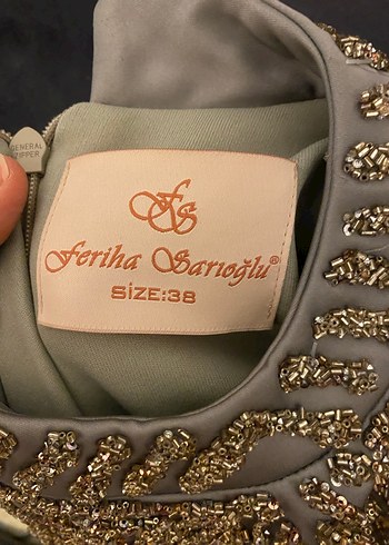 Uzun Kollu Drapeli Gri Abiye Elbise - Görsel 9