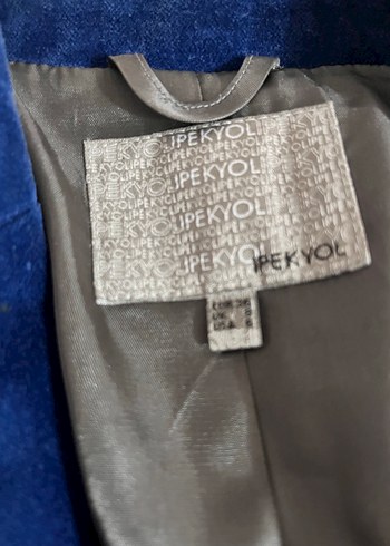 ipekyol Düğmeli Lacivert Süet Kadın Blazer Ceket