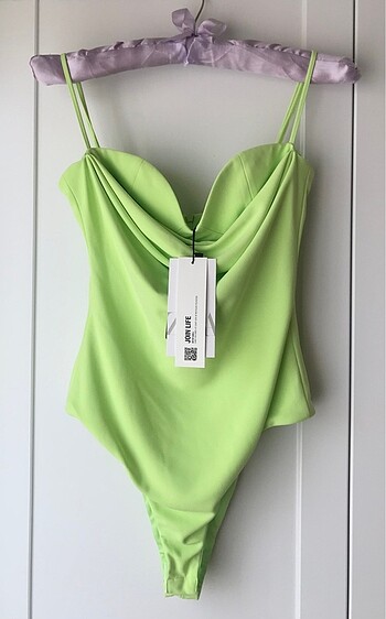 Zara Yeşil Drape Body