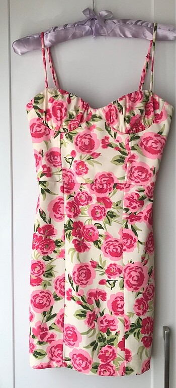 Zara Zara Gül Desenli Elbise