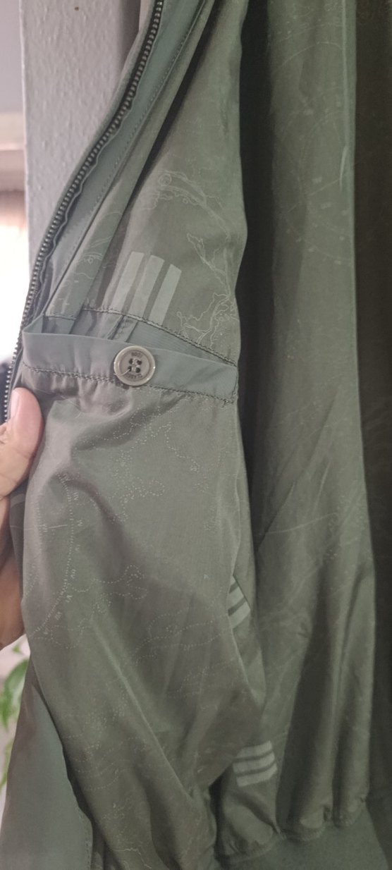 Gri Erkek Keten Ceket, Fermuarlı, Rahat Kesim - Görsel 2