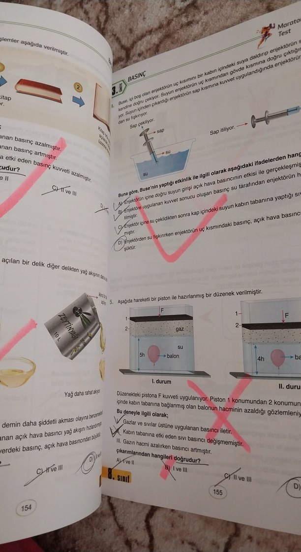 Maraton Akademi 8. Sınıf Fen Bilimleri Soru Bankası - Görsel 3