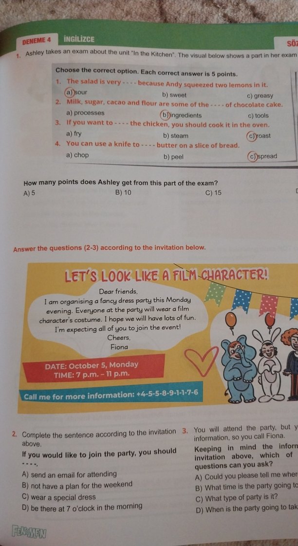 Fenomen 8. Sınıf 1. Dönem Deneme Paketi - Görsel 4