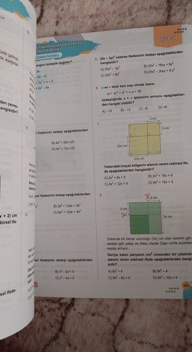 Fenomen 8. Sınıf Matematik Soru Bankası - Görsel 3
