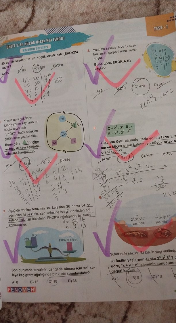 Fenomen 8. Sınıf Matematik Soru Bankası - Görsel 5