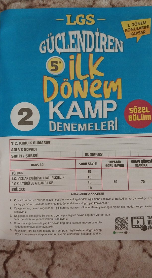 LGS Güçlendiren 5'li İlk Dönem Kamp Denemeleri - Görsel 2