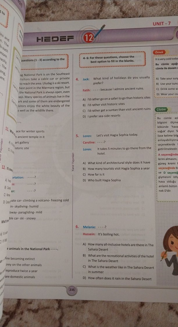 8. Sınıf İngilizce Soru Bankası - Görsel 4