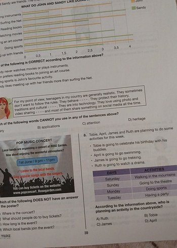 İngilizce Soru Bankası - Öğretmen Örneği - Görsel 4