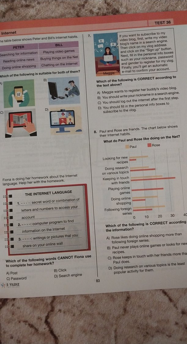 İngilizce Soru Bankası - Öğretmen Örneği - Görsel 3