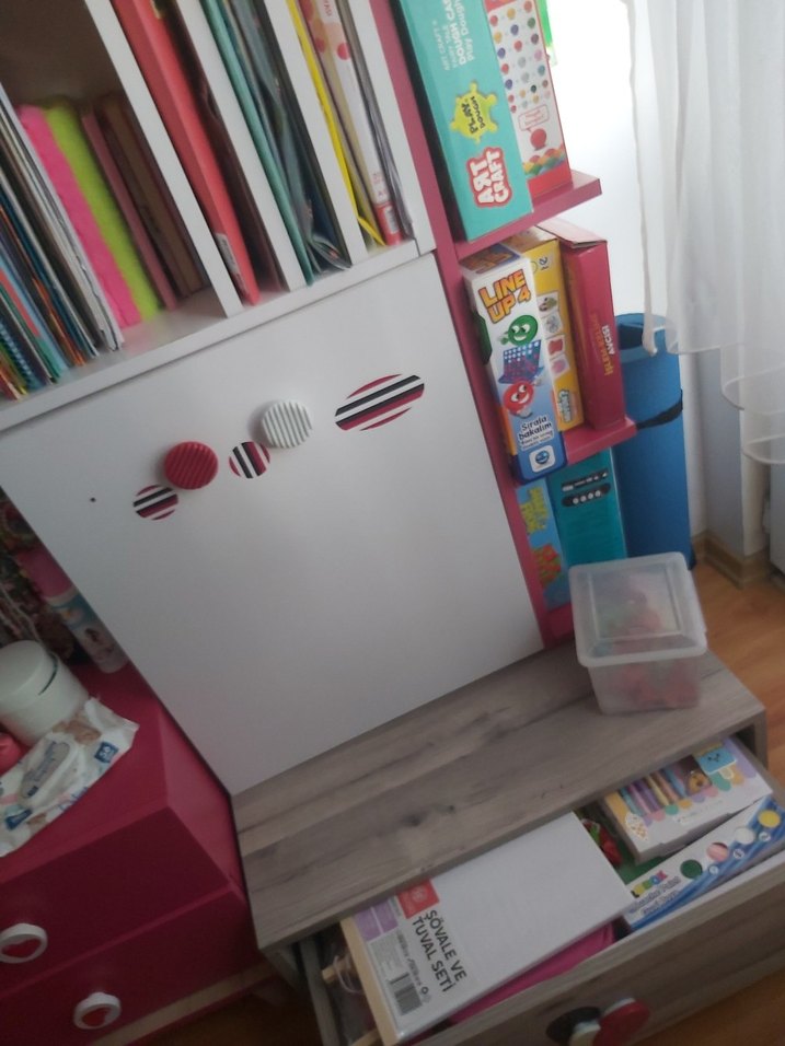 Pembe Pastel Çocuk Şifonyeri - Görsel 4