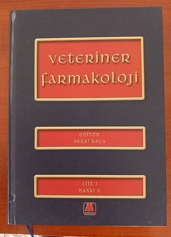 Veteriner farmakoloji kitabı cilt 1 