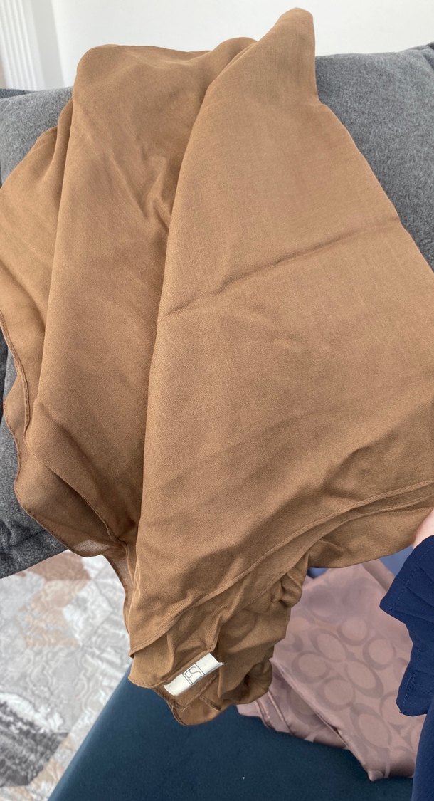 sütlü kahve rami şal - Görsel 3