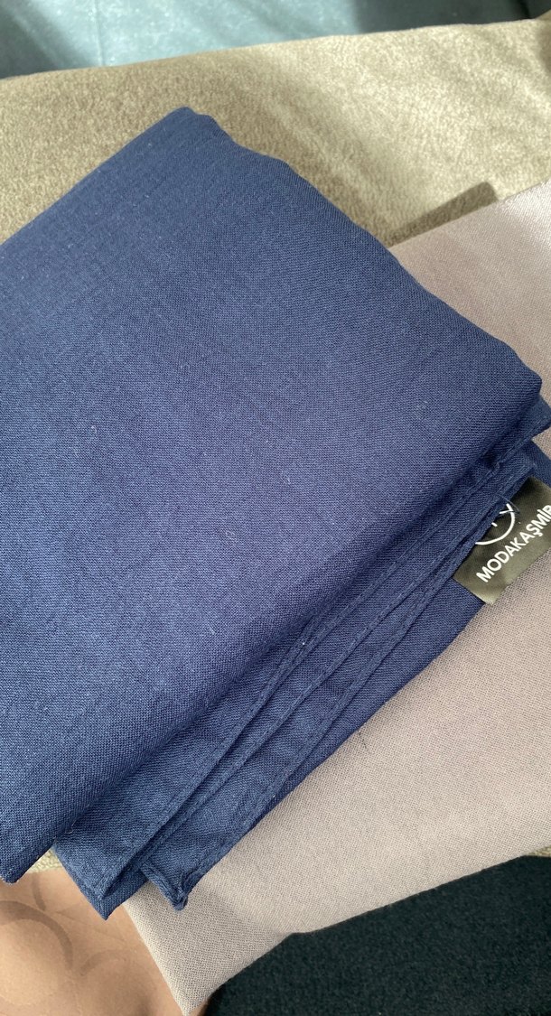 lacivert şal - Görsel 2