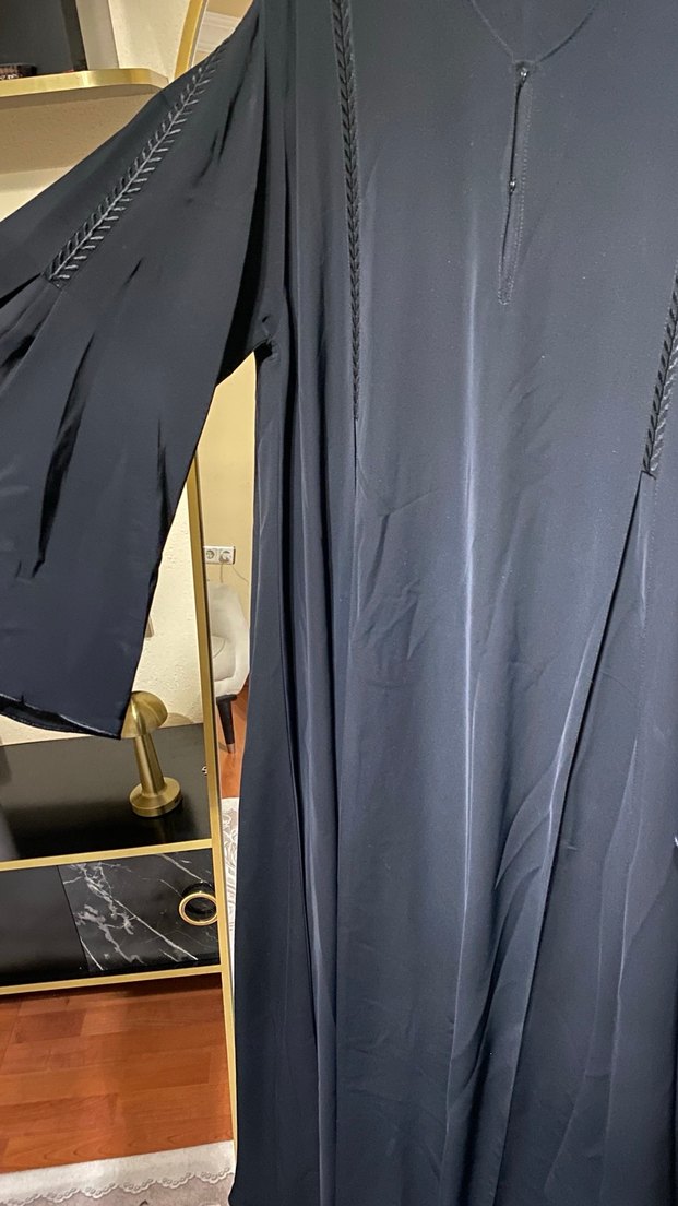 siyah abaya - Görsel 4