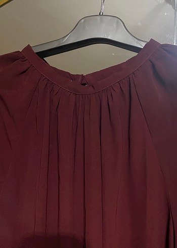 Bordo Kadın Elbise - Görsel 4