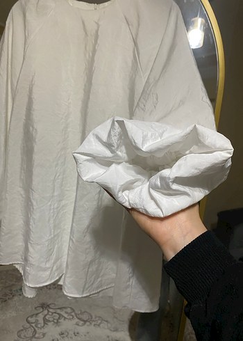 Beyaz Salaş gömlek - Görsel 5