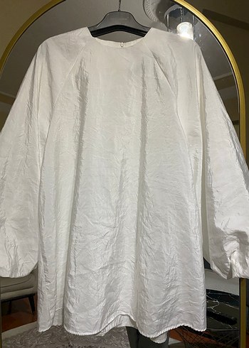 Beyaz Salaş gömlek - Görsel 6