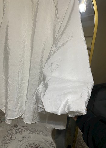 Beyaz Salaş gömlek - Görsel 4