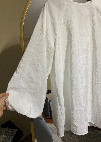 Beyaz Salaş gömlek - Görsel 3