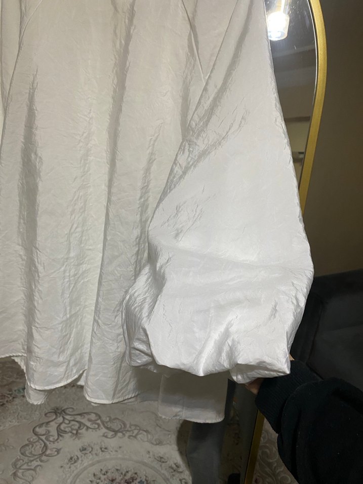 Beyaz Salaş gömlek - Görsel 4