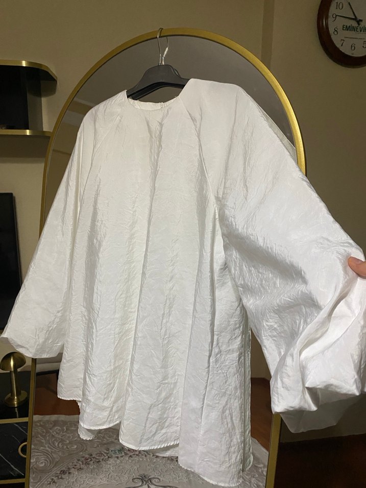 Beyaz Salaş gömlek - Görsel 2