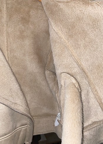 süet kürk detaylı ceket - Görsel 5