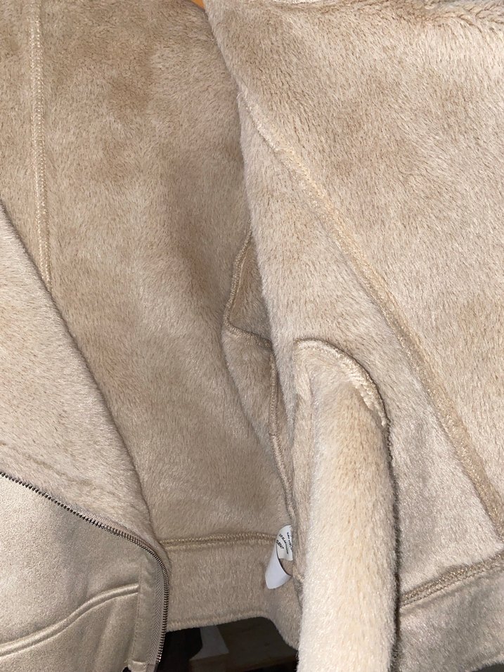 süet kürk detaylı ceket - Görsel 5