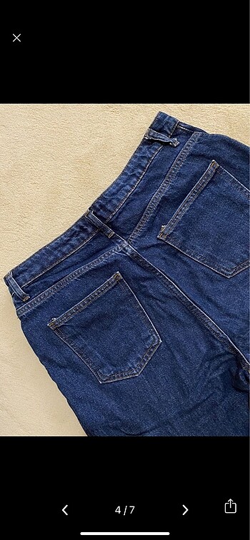 s Beden lacivert Renk mom jean
