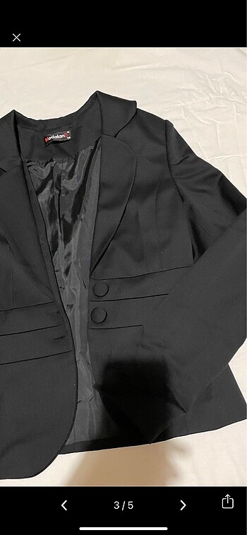 40 Beden siyah blazer