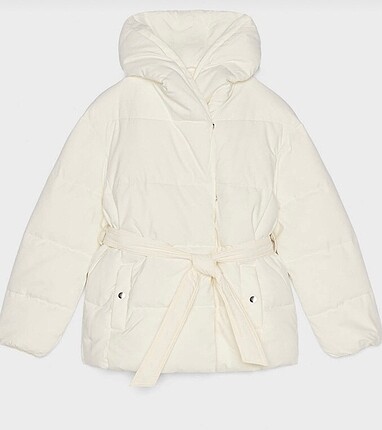 Bershka kemerli şişme mont