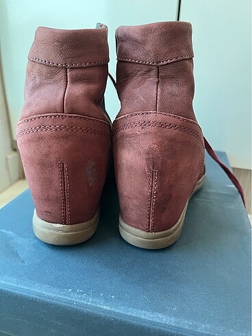 39 Beden bordo Renk Tommy hilfiger dolgu topuk bordo günlük ayakkabı