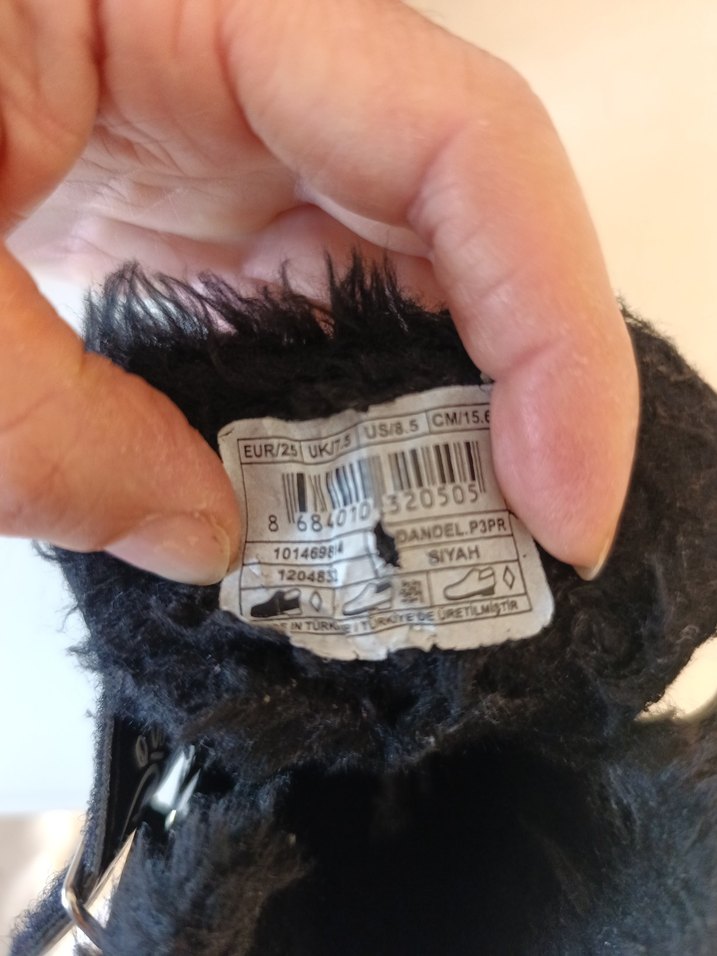 Kürklü Siyah Kız Çocuk Botu - Görsel 4