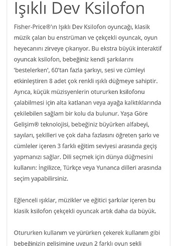 Fisher Price Işıklı Dev Ksilofon  - Görsel 6