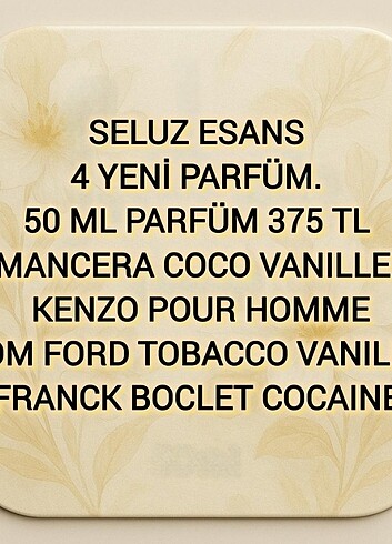 Seluz esans parfüm