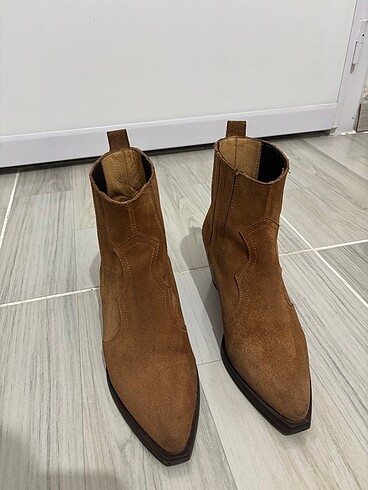 39 Beden kahverengi Renk Nine West Kovboy Bot