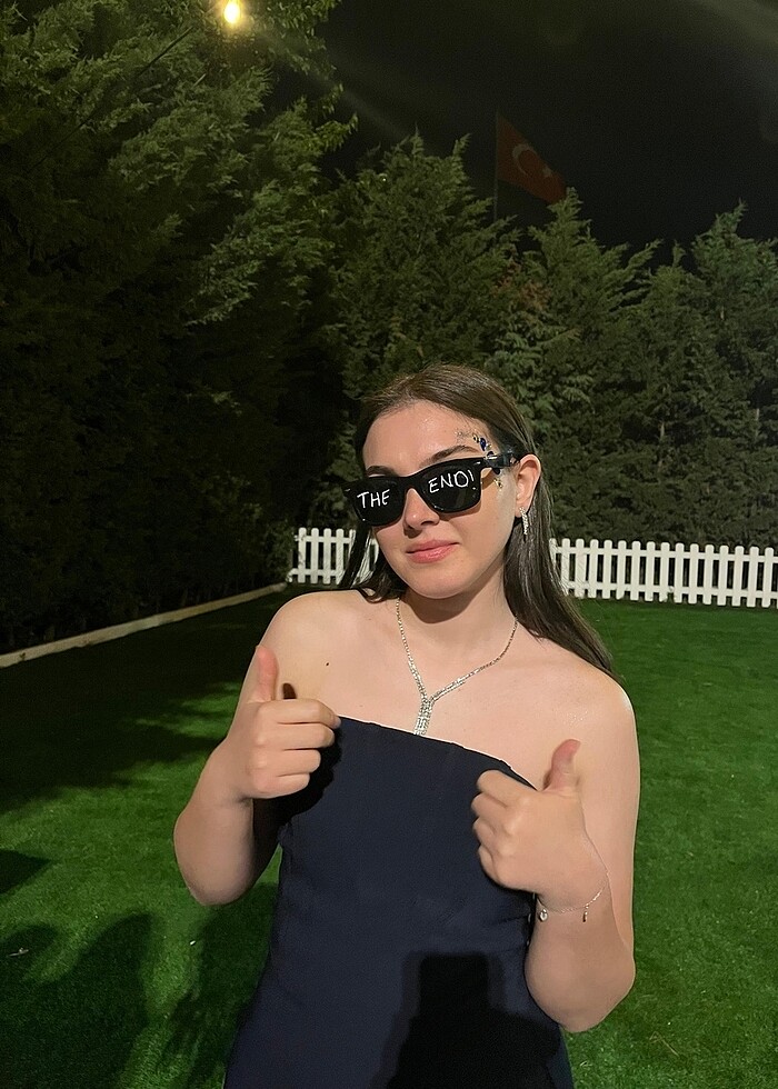 Straplez abiye elbise - Görsel 4