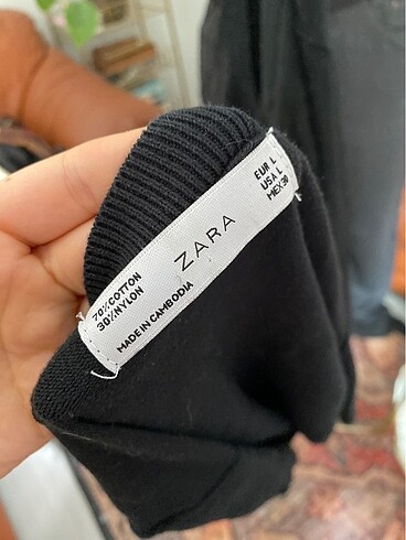 Zara Zara bisiklet yaka triko