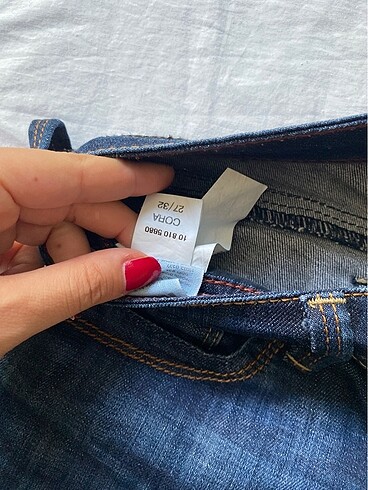 27 Beden lacivert Renk Mavi İspanyol paça pantolon