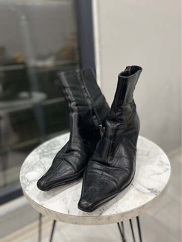 38 Beden siyah Renk Pierre cardin deri BOOTİE