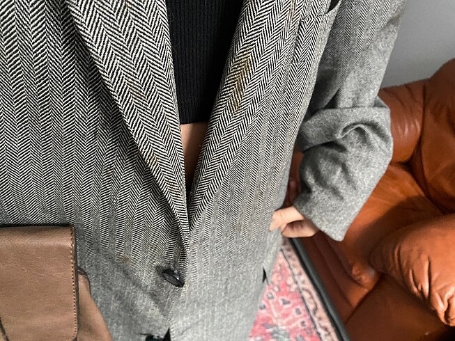 l Beden Kaşe blazer ceket