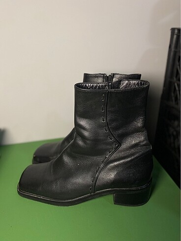 40 Beden siyah Renk Küt burun bootie