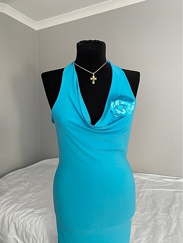 American Vintage GÜL DETAYLI JARSE ELBİSE