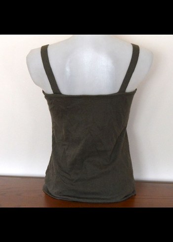 DeriQue Düğmeli Kısa Haki Kadın Hırka - Görsel 5