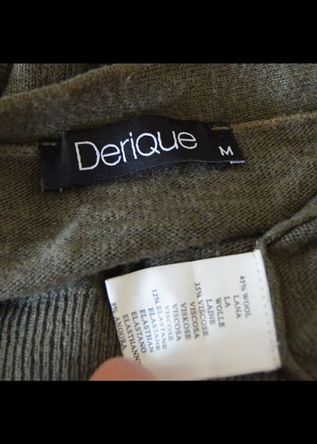 DeriQue Düğmeli Kısa Haki Kadın Hırka - Görsel 6