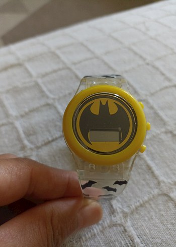 Sarı Batman Temalı Dijital Erkek Saati