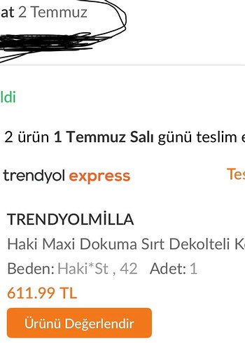Trendyol & Milla V Yaka Pilili Bej Uzun Elbise