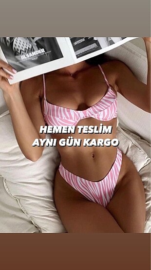 Desenli Bikini Takımı