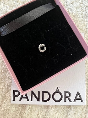 Pandora C harf charm